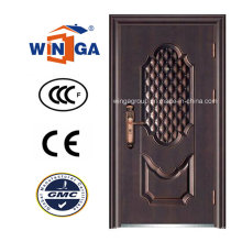 Ce Heißer Verkauf Bronze Sicherheit Stahl Metall Kupfer Tür (W-ST-08)